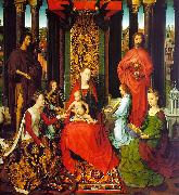 Hans Memling Triptych of St.John the Baptist and St.John the Evangelist oil painting on canvas